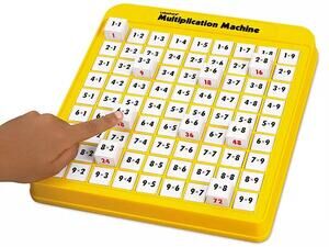 Lakeshore Math Machine Multiplication Educational Tool Push Button Home School